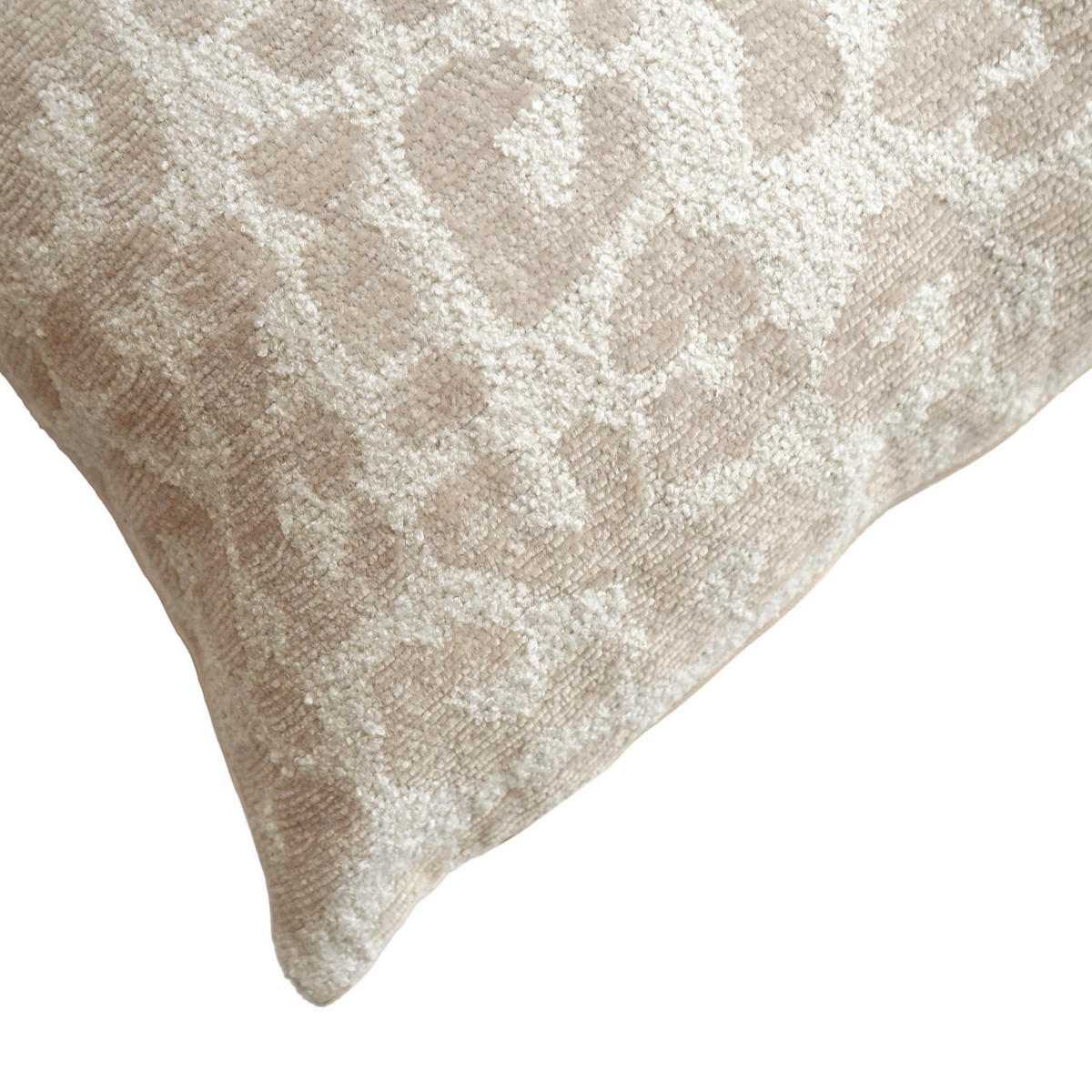 ZIERKISSEN aus Jacquard mit Reißverschluss Wild 40/40 cm - Beige, Textil (40/40cm) - Douceur d´intérieur