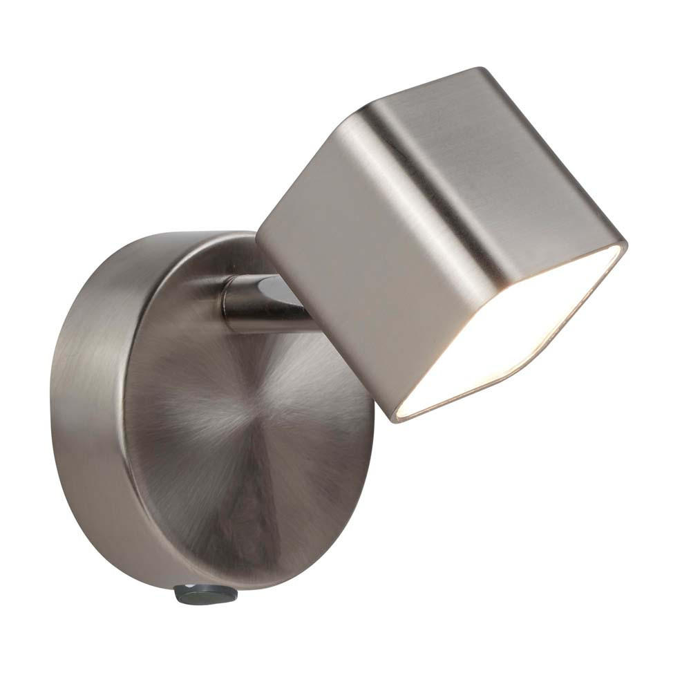 LED WANDLEUCHTE Silber Spot Beweglich - Silberfarben, Metall (9/11.5/13cm)