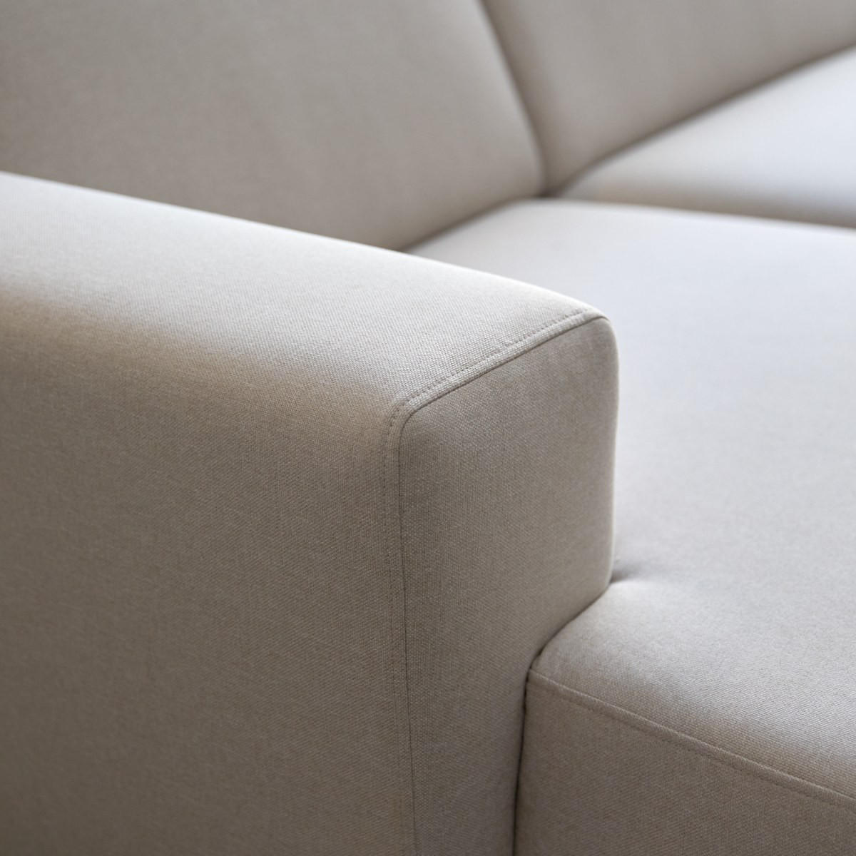 SOFA Lars Beige aus Stoff - Beige, Textil (299/150cm) - Tikamoon