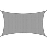 SONNENSEGEL SolVision HS9 200/400 cm rechteckig Grau HDPE - Grau, Kunststoff (400/200cm) - Sol Royal