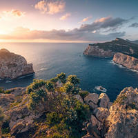 FOTOTAPETE Landschaft 450 x 280 cm - Multicolor, Papier (450/280cm) - Sanders & Sanders