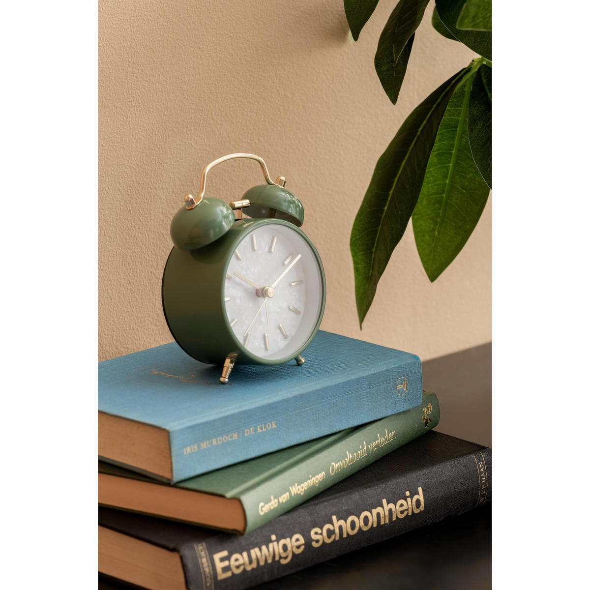 WECKER Pearl Glow Grün 12/4.6/12 cm - Grün, Metall (4.6/12/12cm) - Karlsson