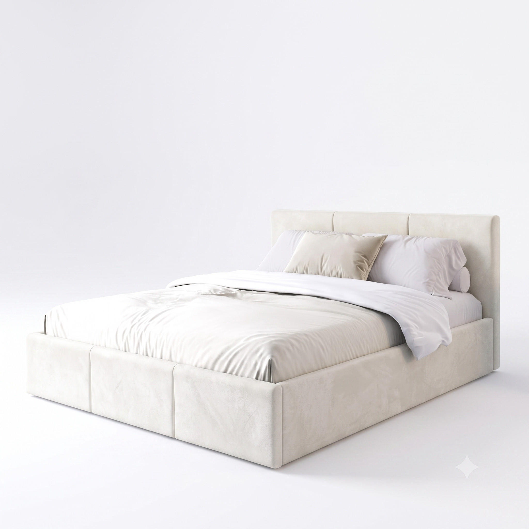POLSTERBETT 180x200 cm in Beige - Beige, Textil (180/200cm) - Home Collective