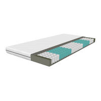 TASCHENFEDERKERNMATRATZE 140x200 cm - Weiß, Textil (140/200cm) - Schlaftroll