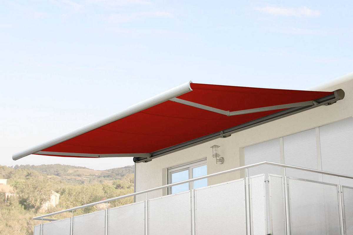 ELEKTRISCHE KASSETTENMARKISE Bordeaux - Bordeaux, Textil (500/23/300cm) - MCW