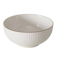 SUPPENSCHÜSSEL Kelly 550 ml - Weiß, Keramik (15cm) - Boltze Home