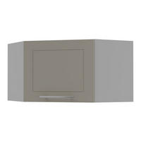 ECKHÄNGESCHRANK Kvantum W10/60/36 Beige Matt / Grau Matt 60 / 60 / 36cm - Beige/Grau, Holz/Holzwerkstoff (60/36/60cm) - Feldmann-Wohnen