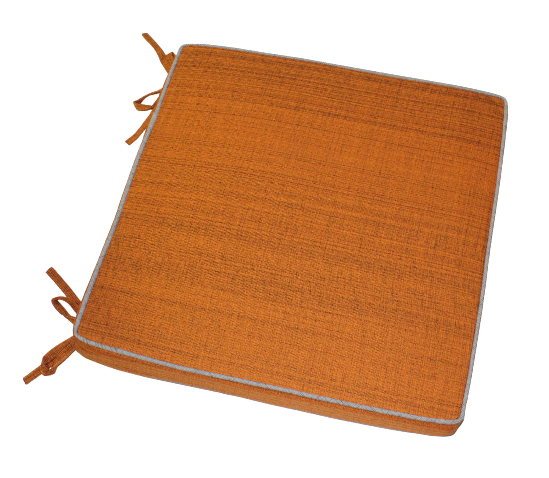 SITZKISSEN Outdoor 42/42 cm Orange Rost - Rostfarben, Textil (42/42/4cm) - TiborTex