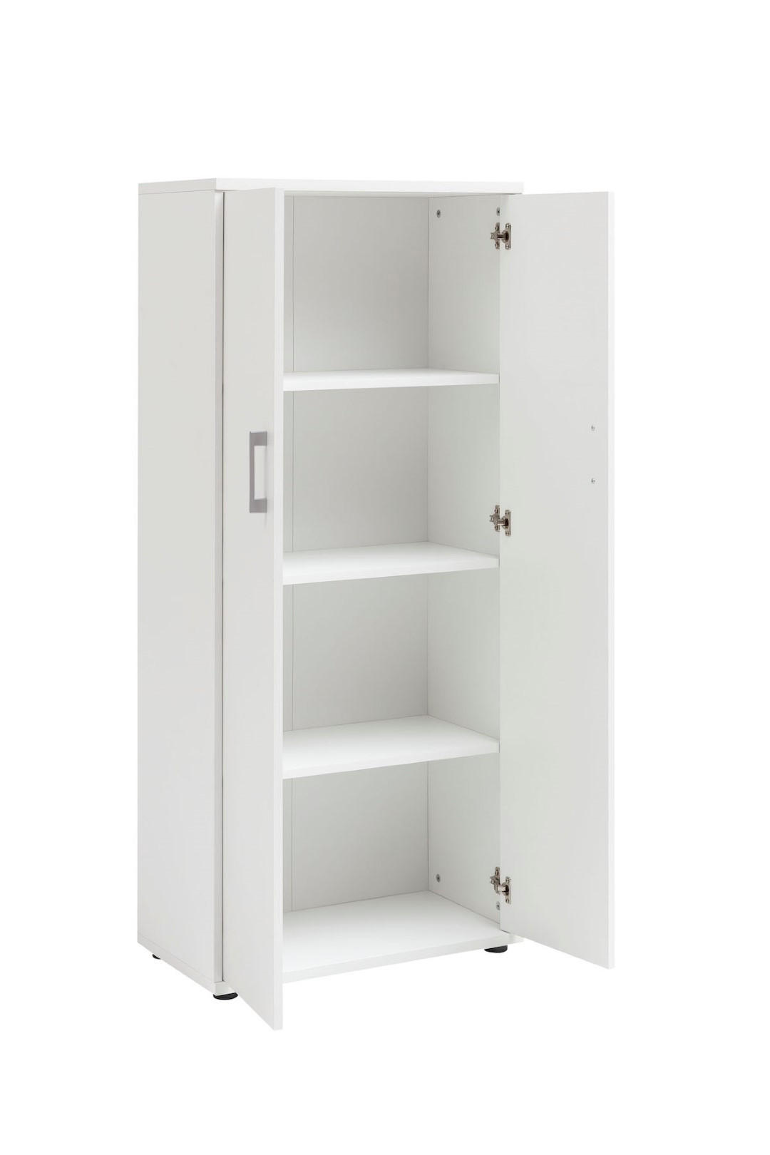 AKTENSCHRANK Tiger Large 147x65x34 cm 4 Fächern & 2 Flügeltüren Weiß - Weiß, Holz (65/147/34cm) - PROREGAL