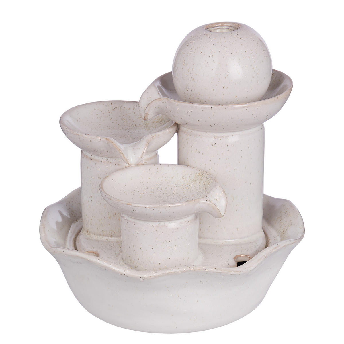 TISCHBRUNNEN Balance - Beige, Keramik (21/24/21cm) - Butlers
