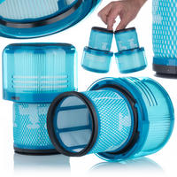 FILTER V11/V15 Ersatzfilter Set, waschbar, wiederverwendbar, kompatibel, verbessert Luftqualität - Multicolor, Kunststoff/Metall (10/10/10cm)