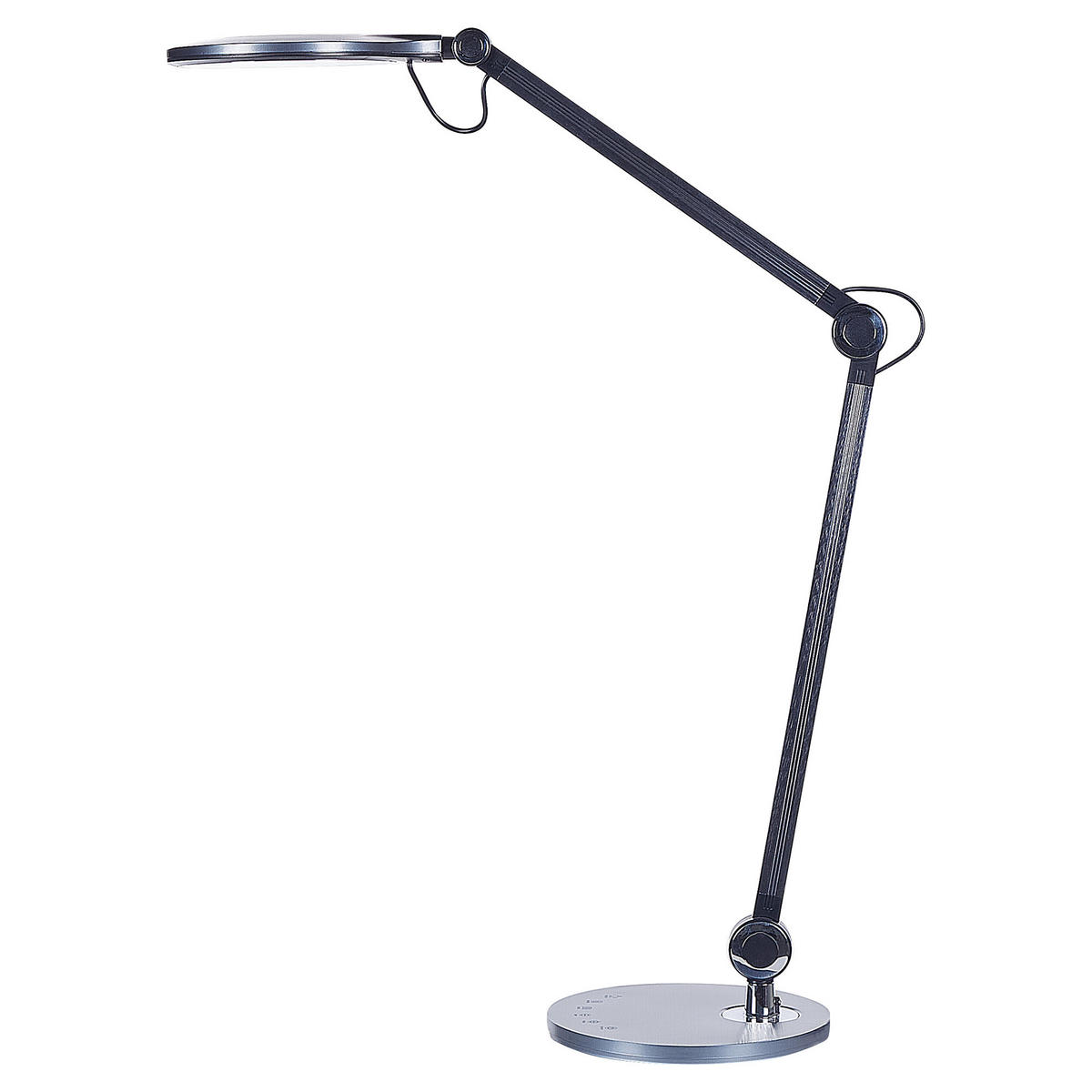 SCHREIBTISCHLAMPE Eridanus 20/50/34 cm - Schwarz, Metall (20/50/34cm) - Beliani