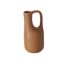 VASE Miroza 18 cm - Hellbraun, Keramik (18.2cm) - Boltze Home