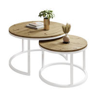COUCHTISCH CIRI 2-in-1 Eichenholz Artisan - Weiß, Holzwerkstoff (80/80/48cm) - Lookway