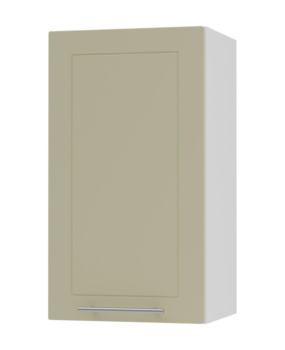 KÜCHENHÄNGESCHRANK Kvantum W2/40 Vanille Matt / Weiß Matt 40 / 32,5 / 72cm - Creme/Weiß, Holz/Holzwerkstoff (40/72/32.5cm) - Feldmann-Wohnen