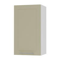 KÜCHENHÄNGESCHRANK Kvantum W2/40 Vanille Matt / Weiß Matt 40 / 32,5 / 72cm - Creme/Weiß, Holz/Holzwerkstoff (40/72/32.5cm) - Feldmann-Wohnen
