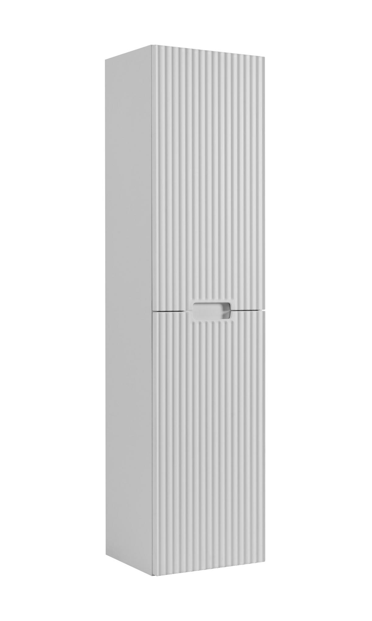 BADEZIMMERSCHRANK : weiß, 35 x 136 x 27 cm - Weiß, Holzwerkstoff (35/136/27cm) - 3XE LIVING