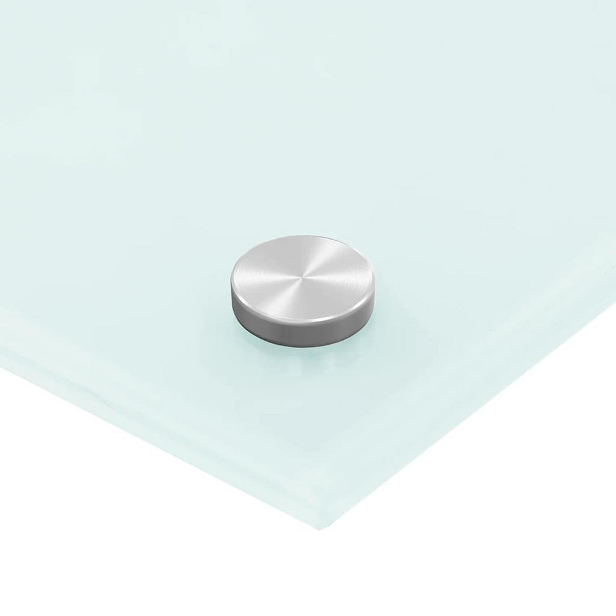 KÜCHENRÜCKWAND Glas 70x40 cm Weiß Wand-Spritzschutz - Weiß, Glas (70/40/0.6cm) - DELUKE