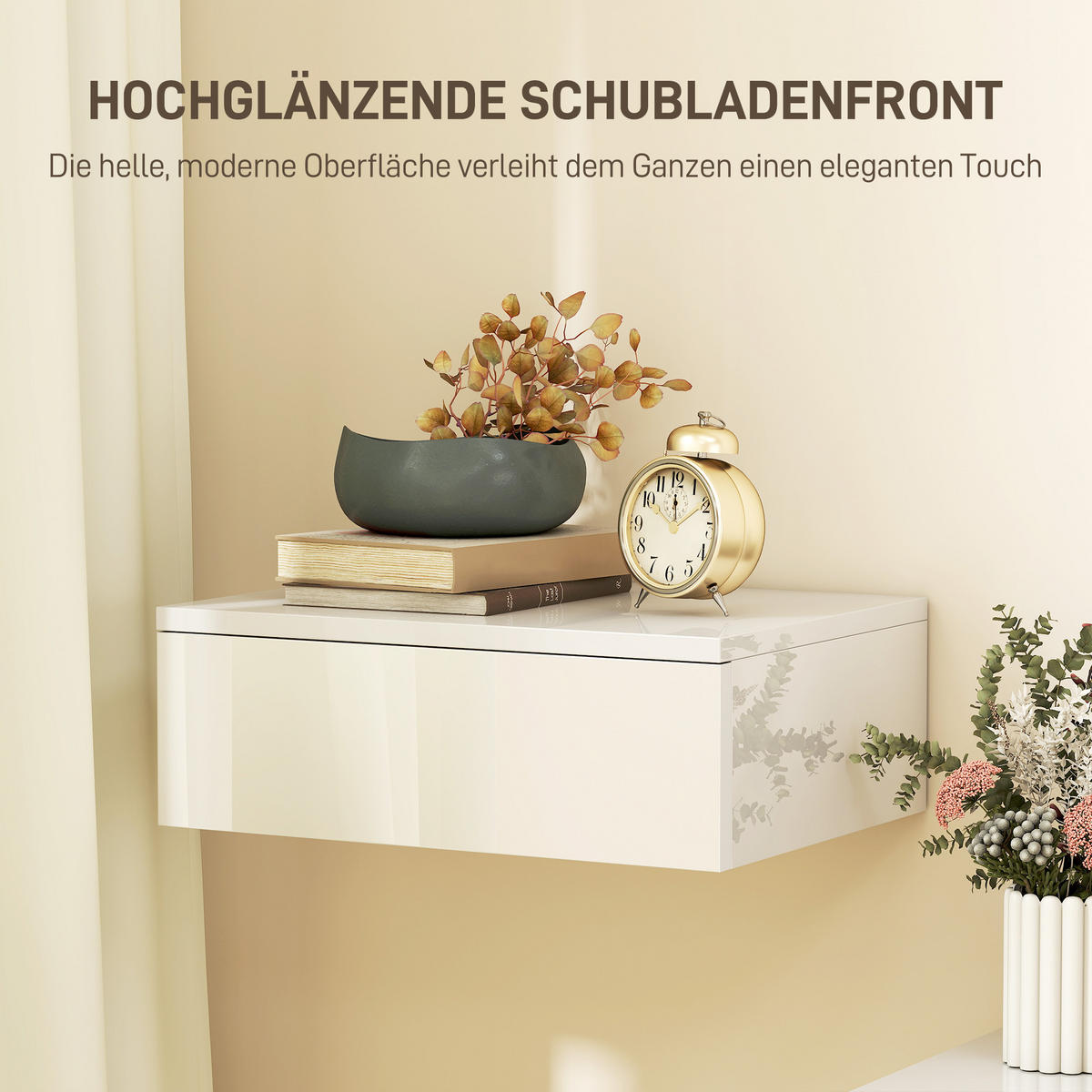 NACHTISCH-SET 2er-Set DE-09085 Weiß - Weiß, Holzwerkstoff (30/14/40cm) - ComfortXL