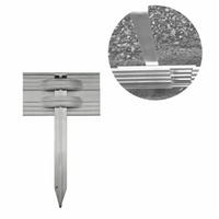 RASENKANTEN Erdanker Set, für Alu-Rasenkanten, stabil - Alufarben, Metall (3/18/30cm) - Green-Split