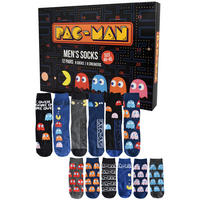 ADVENTSKALENDER Pac-Man mit 12 Paar Socken Größe 40-45 - Multicolor, Textil (37/5/26.5cm) - United Labels