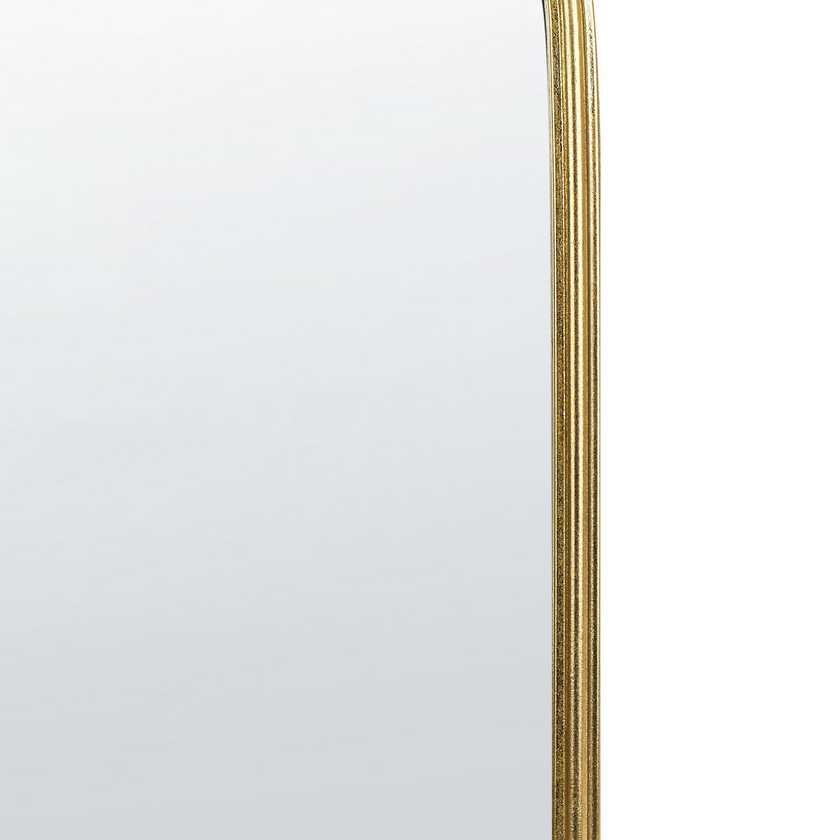 WANDSPIEGEL Metall gold 54/100 cm Aconchi - Goldfarben, Metall (54/100/3cm) - Beliani
