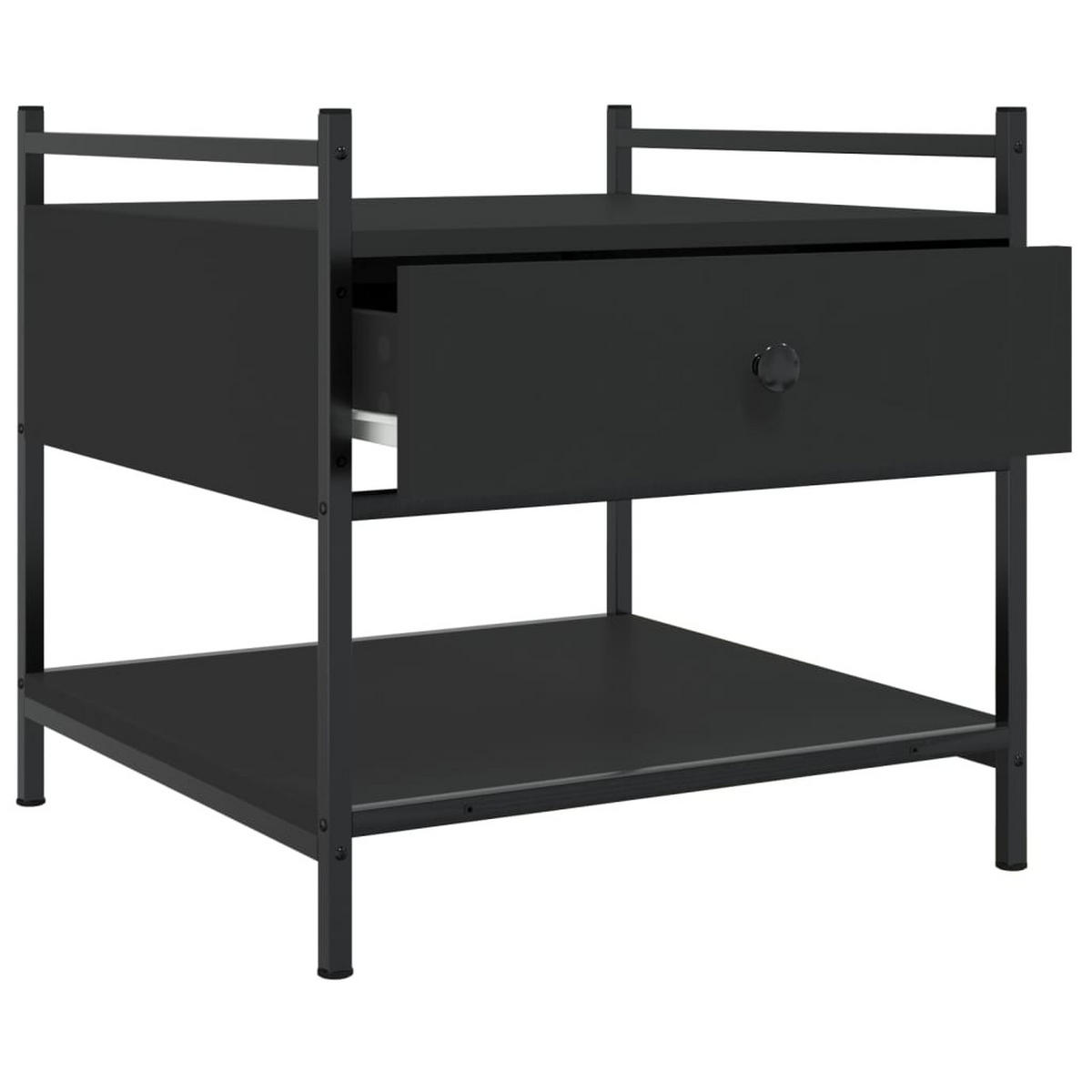 COUCHTISCH Schwarz 50x50x50 cm Holzwerkstoff - Schwarz, Holzwerkstoff (50/50/50cm) - furnicato