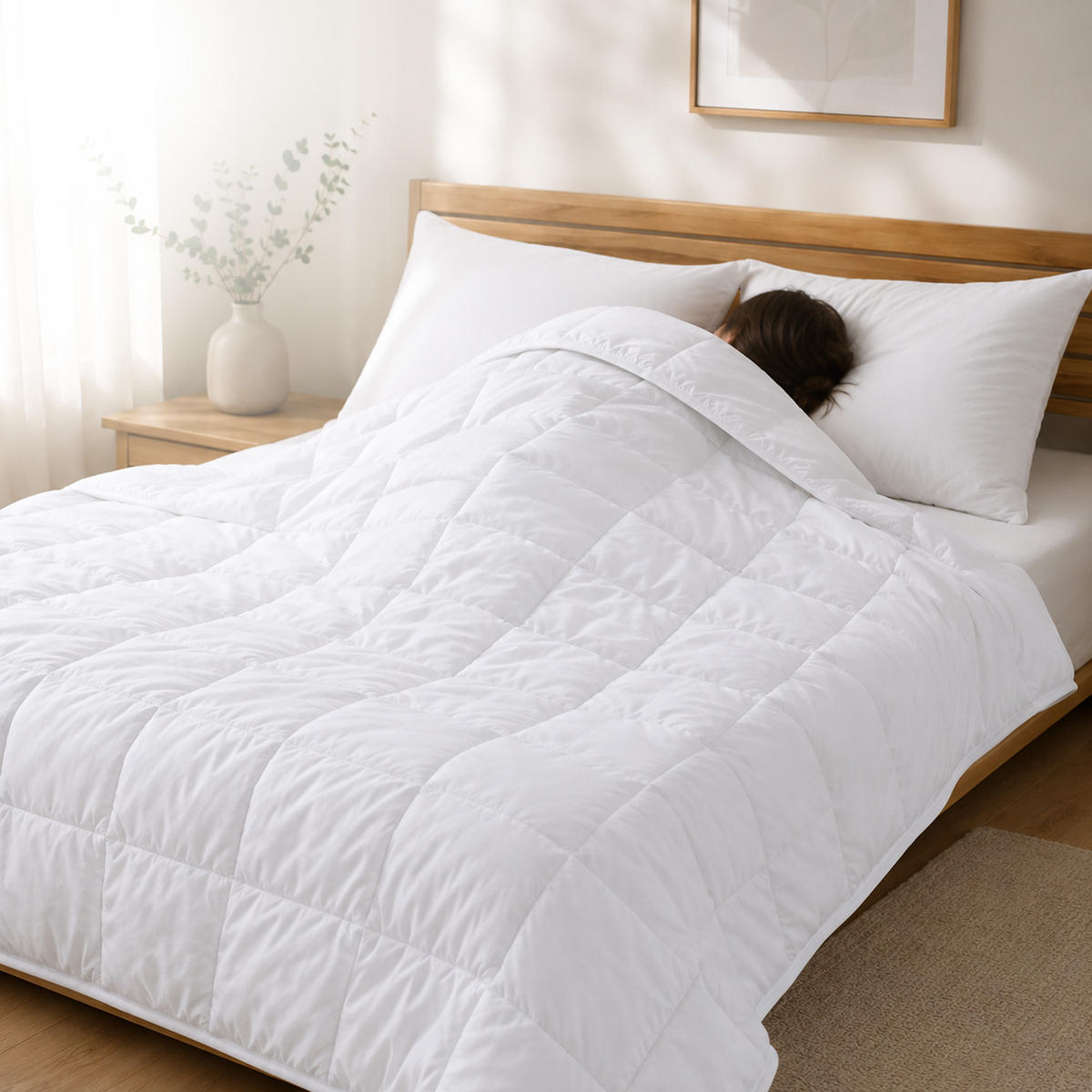 STEPPBETT Economy 135x200 cm - Weiß, Textil (135/200cm)