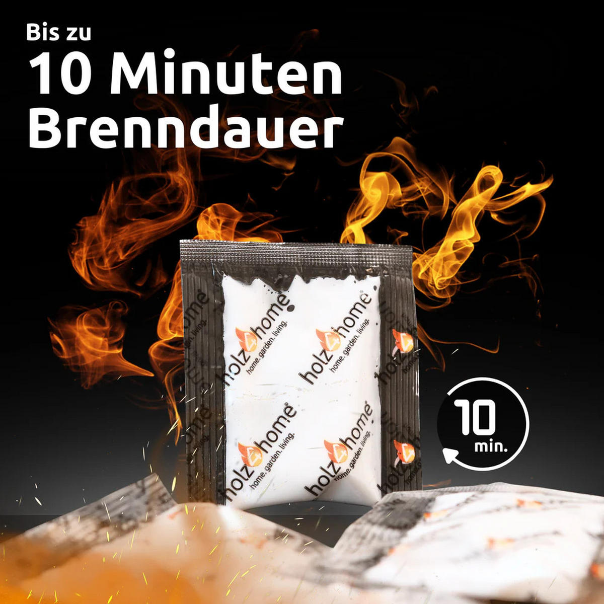 KAMINANZÜNDER 100 Stk. Ideal für Kamin Grill & Feuer Geruchlo - Weiß, Kunststoff (20/18/20cm) - DELUKE