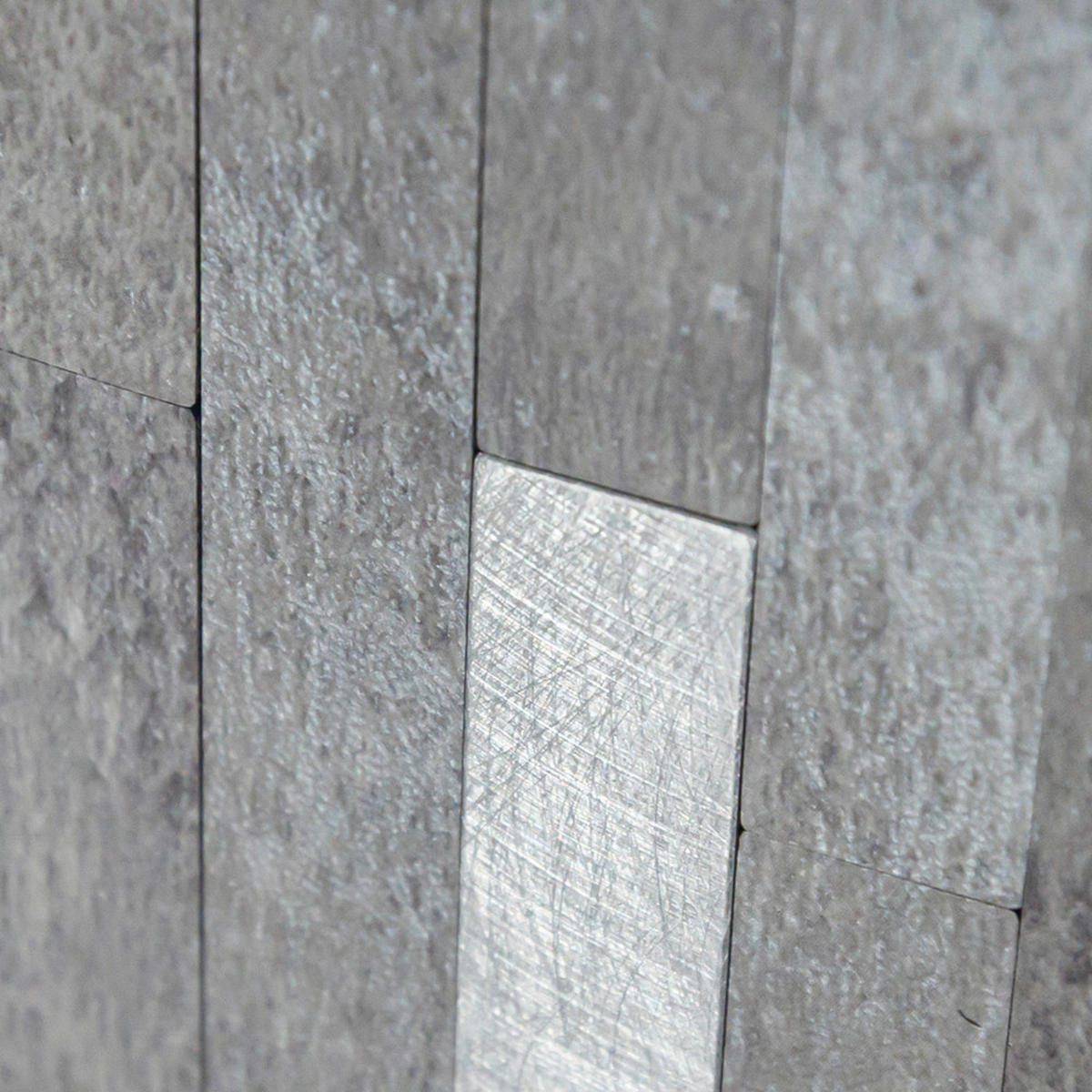 FLIESENAUFKLEBER 1 Stück 29,7 x 29,2 cm Selbstklebende Fliesen - Mela Tigre - Graphitfarben/Grau, Kunststoff (29.2/0.4/27.7cm) - Mazovia