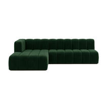 ECKSOFA GRAND L 295 cm, Stoff Salvador, Grün, Links - Grün, Holz (295/179cm) - Kaiser Möbel