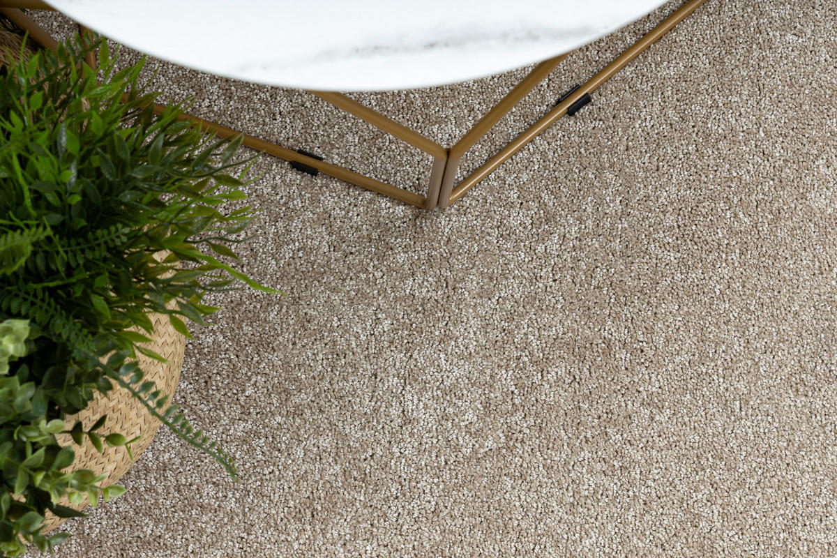 TEPPICH rund SANTA 133 cm - Beige, Textil (133/133cm) - rugsX