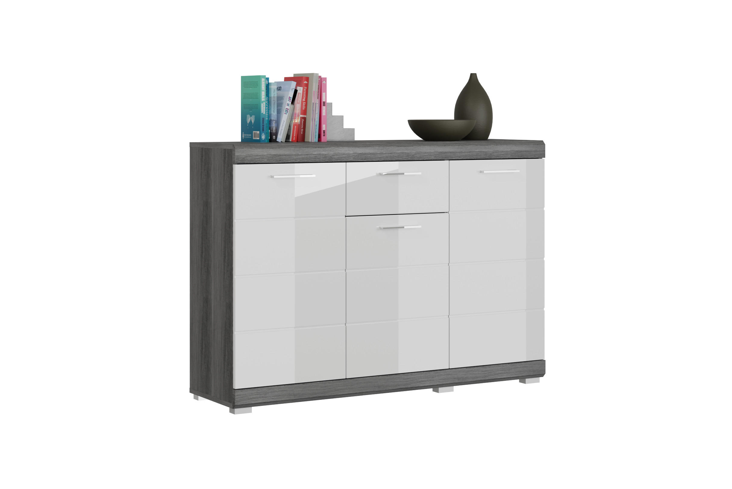 Homes & Jones Kommode Silber 120x85x37 cm