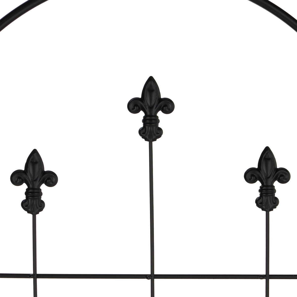 2XRANKGITTER - Schwarz, Metall (50/180/1cm) - Relaxdays