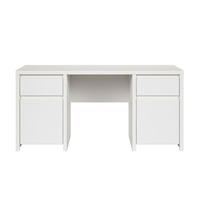 SCHREIBTISCH Soren Weiß matt - Weiß, Holzwerkstoff (65/160/77cm) - Petits-meubles