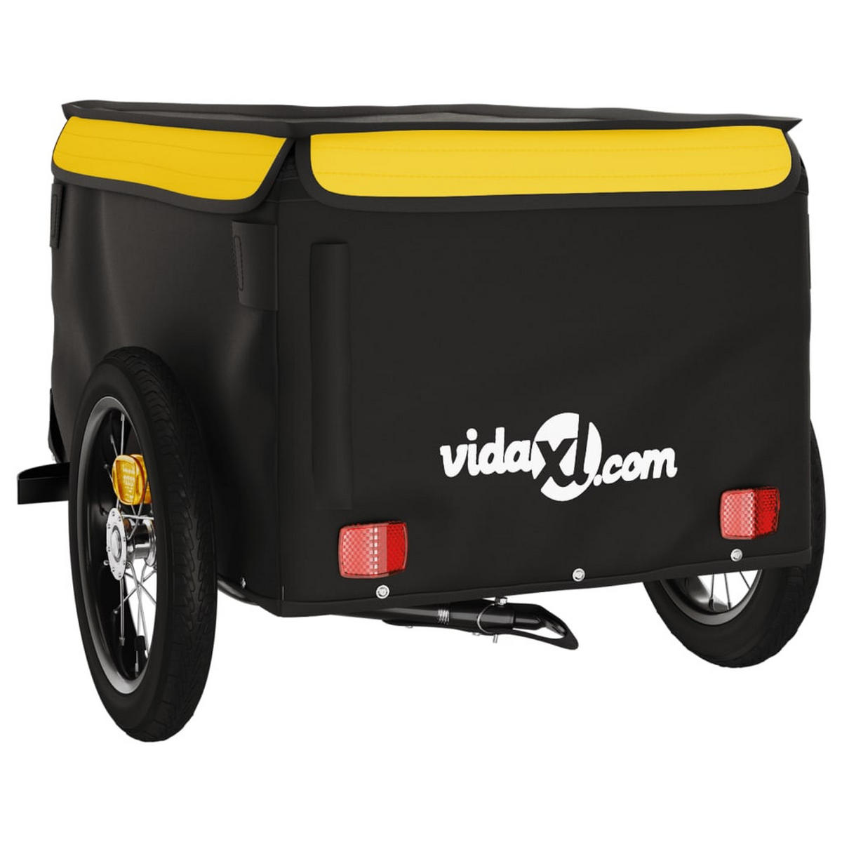 FAHRRADANHÄNGER Schwarz Und Gelb 30 Kg Eisen - Gelb, Metall (54/44/120cm) - vidaXL