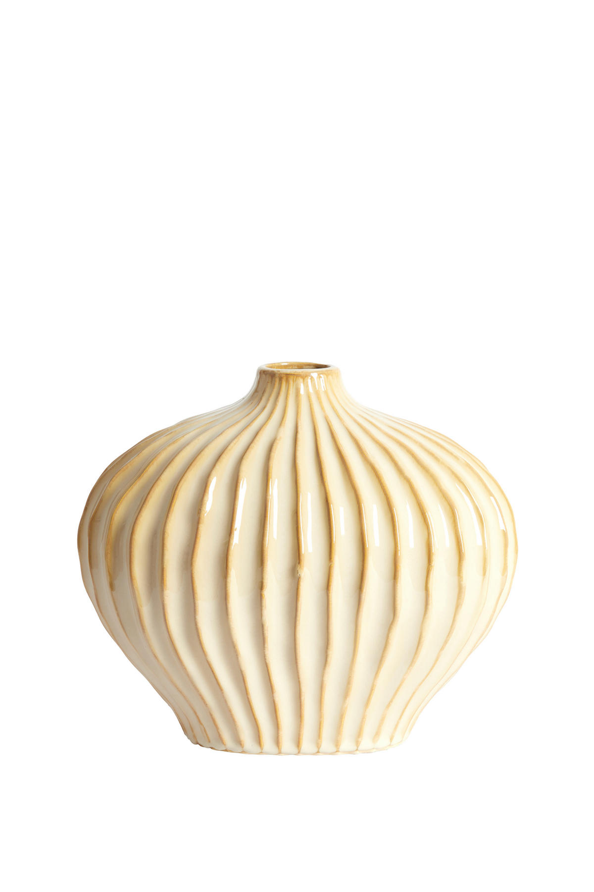 VAZE Lorito Braun 30/16/25 cm - Braun, Keramik (25cm) - Light & Living