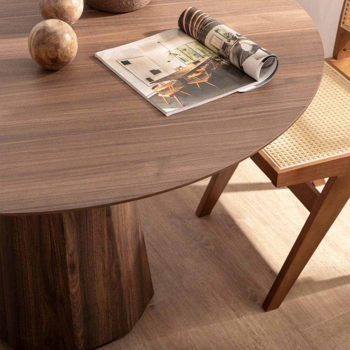 ESSTISCH Olivier Walnuss 120 cm x 76 cm - Walnussfarben, Holzwerkstoff (120/120/76cm)