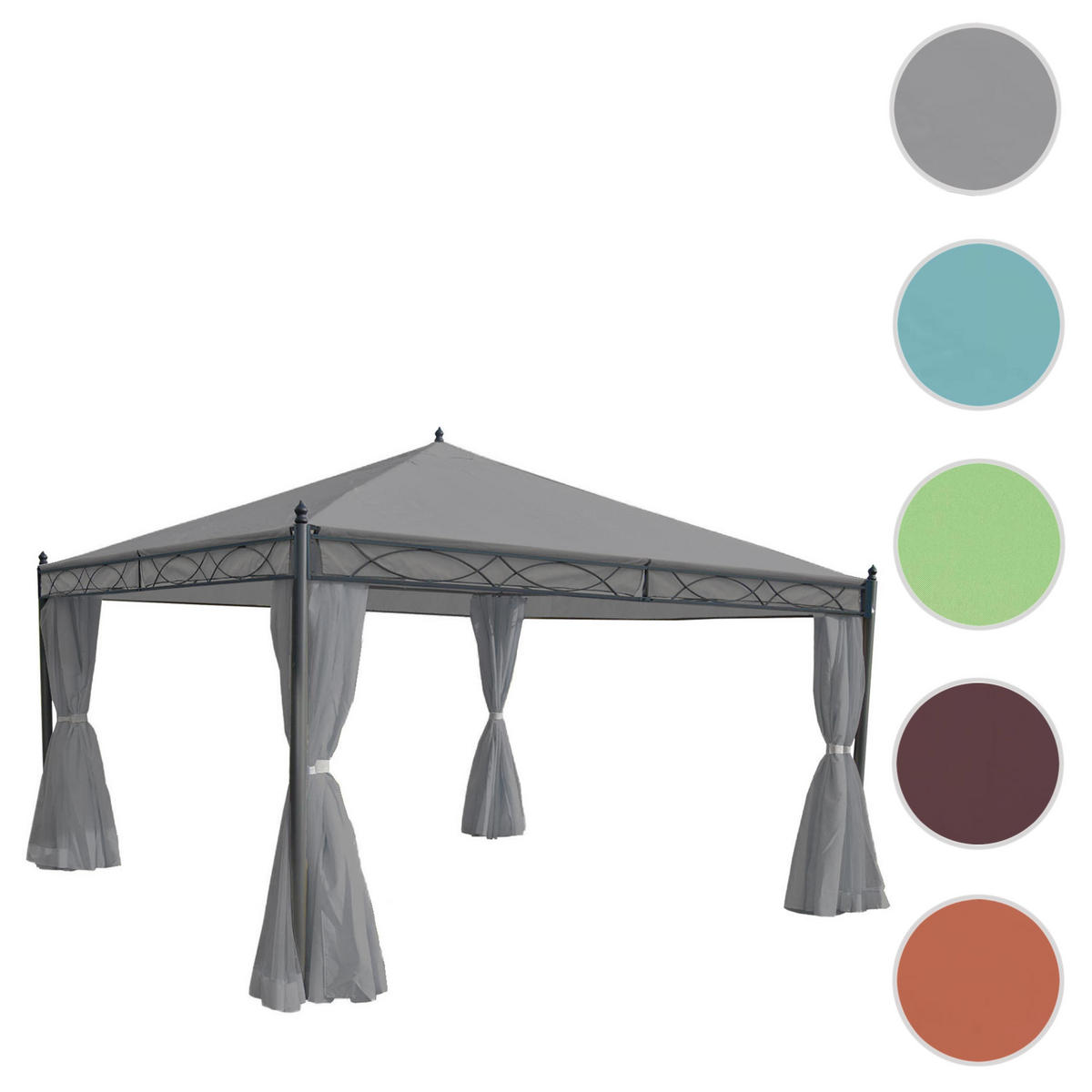 PERGOLA CALPE Hellgrau - Hellgrau, Textil (400/290/400cm) - MCW