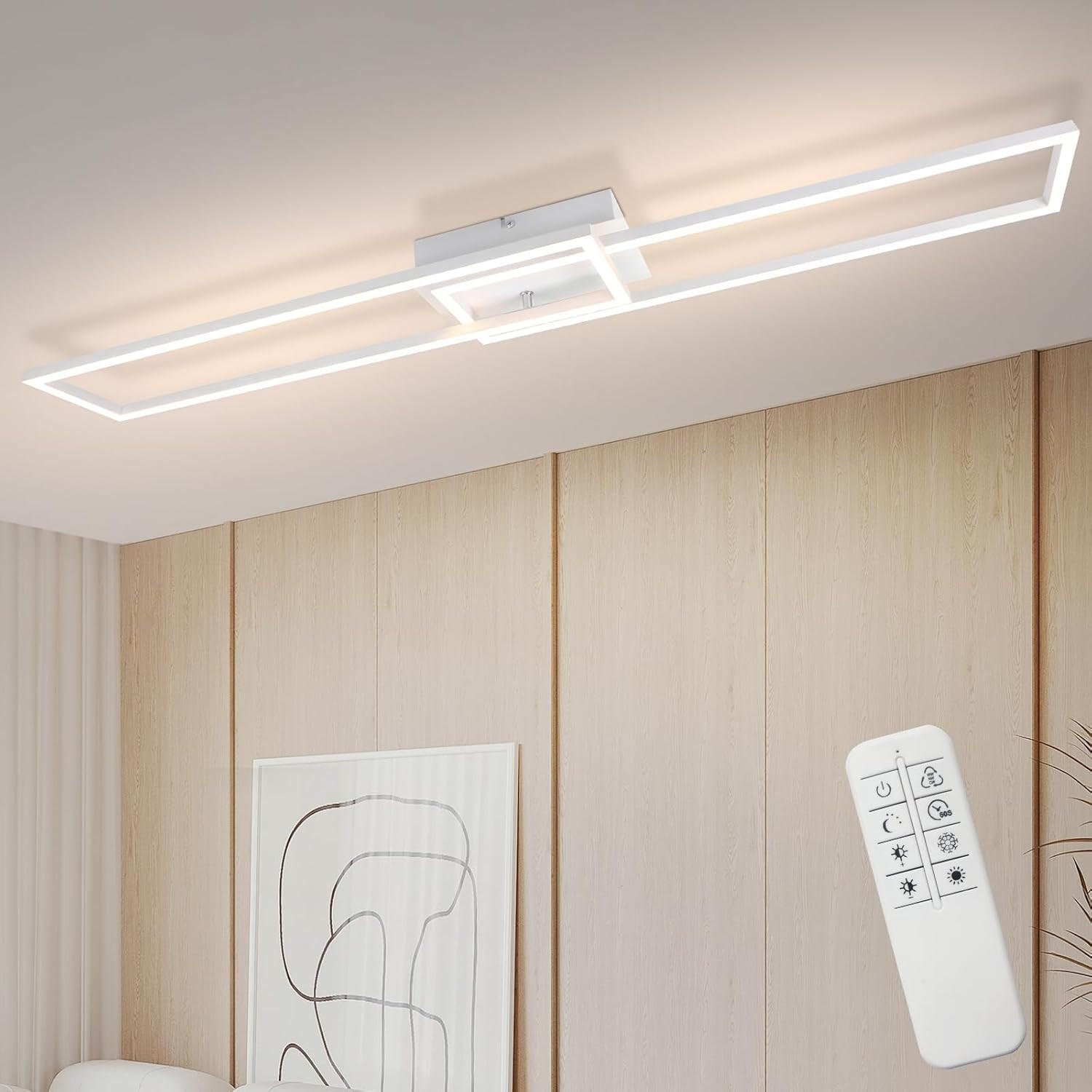 LED-DECKENLEUCHTE Ragnor 18.5/18.5/7.3 cm - Weiß, Metall (18.5/18.5/7.3cm) - ZMH