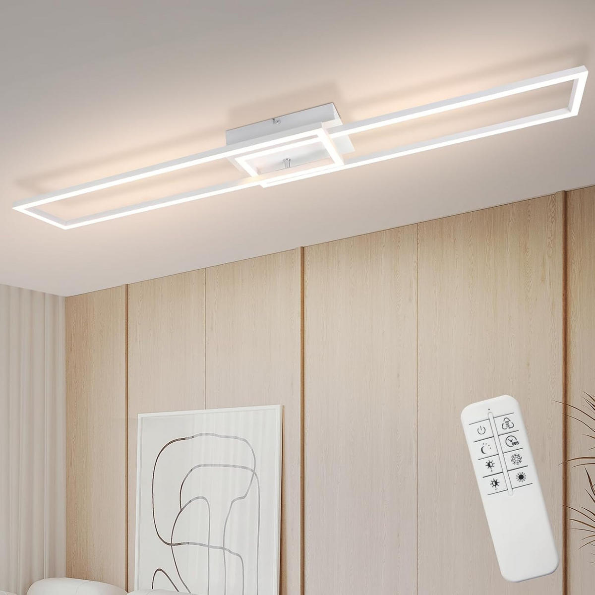 LED-DECKENLEUCHTE Ragnor 18.5/18.5/7.3 cm - Weiß, Metall (18.5/18.5/7.3cm) - ZMH