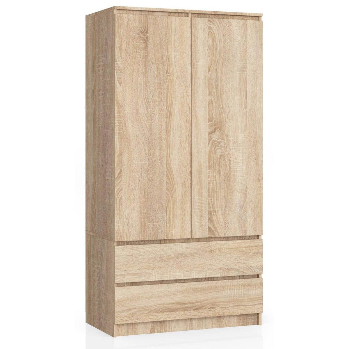 KLEIDERSCHRANK Sonoma Eiche 180x51x90 cm - Sonoma Eiche, Holzwerkstoff (180/180/51cm) - Akord