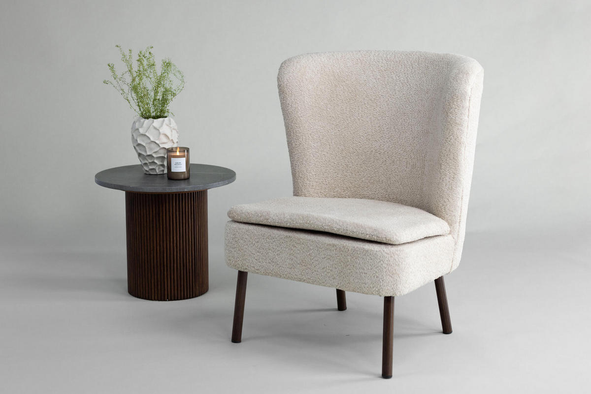 SESSEL HALLSO Beige 66x80x92 cm - Beige, Textil (66/92/80cm) - FURNLUX