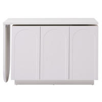 ECKSCHREIBTISCH Weiß 110/40/75 cm drehbar L-Form mit Schrank - Weiß, Holzwerkstoff (40/110/75cm) - PANGIVO