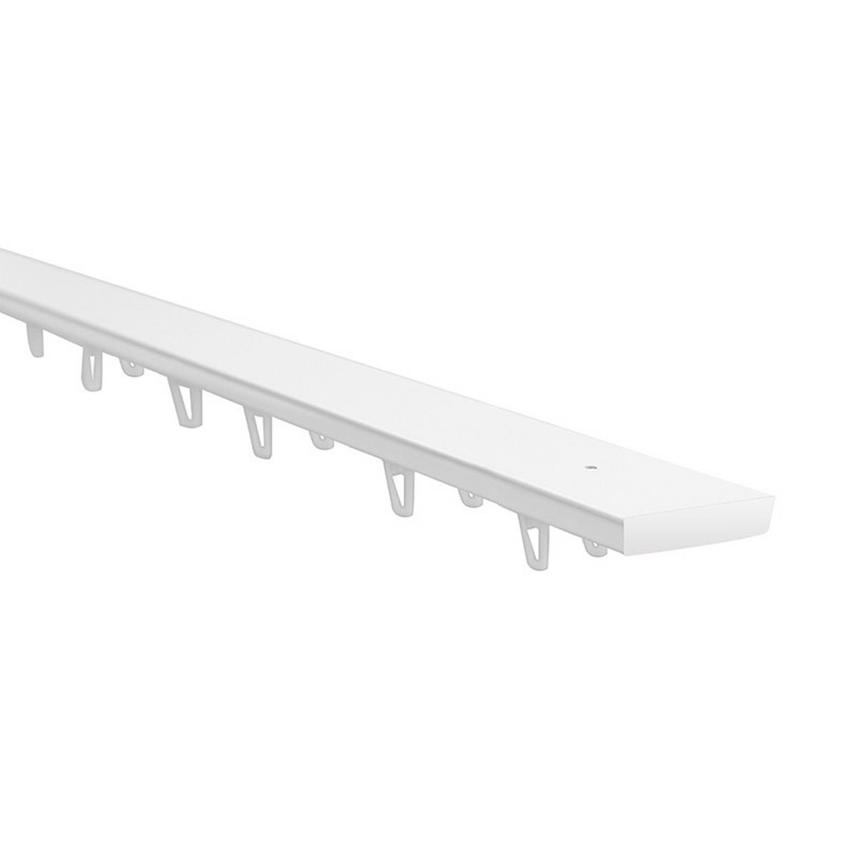 GARDINENSCHIENE LM, 2 läufig, 300 cm, weiß - Weiß, Metall (6.1/1.1/300cm) - SN Deco