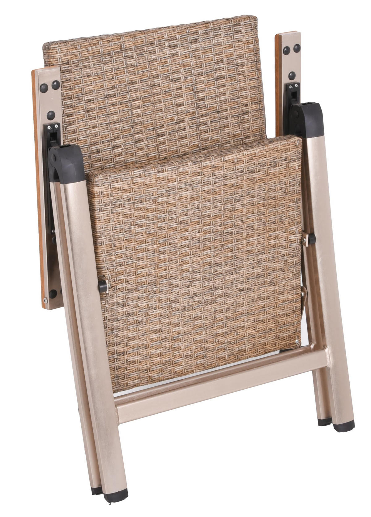 GARTEN-SITZGRUPPE Franz 7-teilig Gartenmöbel-Set - Grau, Kunststoff - DELUKE