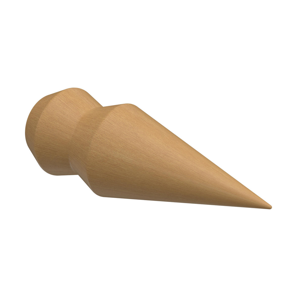 ENDSTÜCKE FÜR GARDINENSTANGEN 16 mm Ø, Doman Buche, Packung 2 Stück - Buchefarben, Holz (9/3/3cm) - INTERDECO