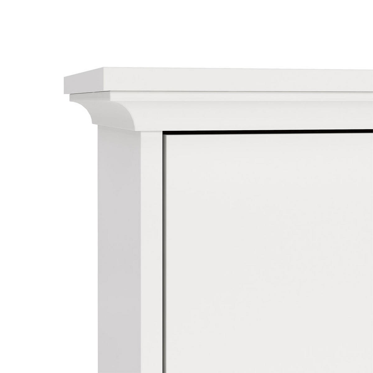 SCHUHSCHRANK Venedig Weiß 78/28/128 cm - Weiß, Holzwerkstoff (78/128/28cm) - ebuy24