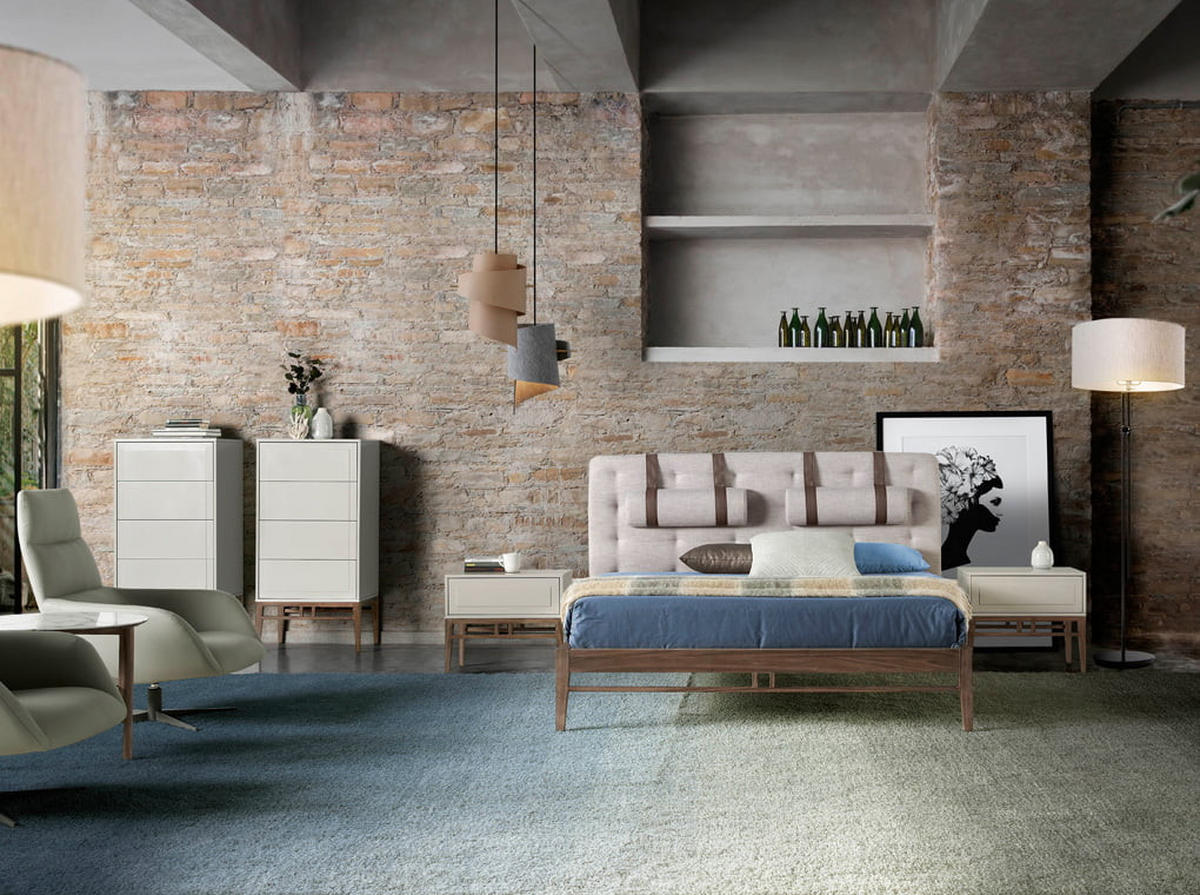 NACHTTISCH in Beige und Walnussholz - Beige/Multicolor, Holz/Holzwerkstoff (60/50/40cm) - ANGEL CERDA