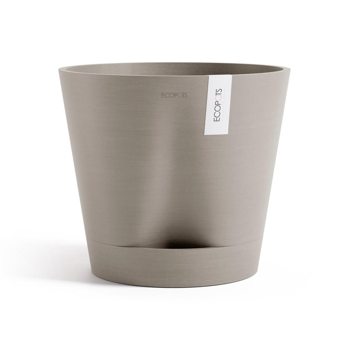 BLUMENTOPF Venice 40,2/35,7 cm Taupe - Taupe, Kunststoff (40.2/35.7cm) - Ecopots